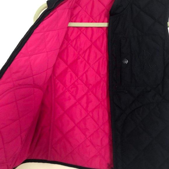 Lauren Ralph Lauren: Navy Blue Quilted Vested - Picture 2 of 3